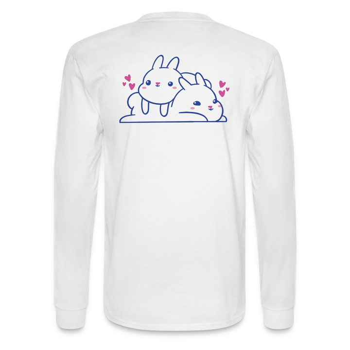 Loving Lazy Bunnies Long Sleeve T-Shirt - white