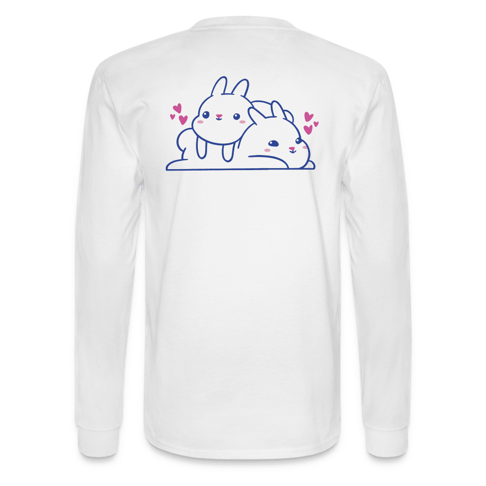 Loving Lazy Bunnies Long Sleeve T-Shirt - white