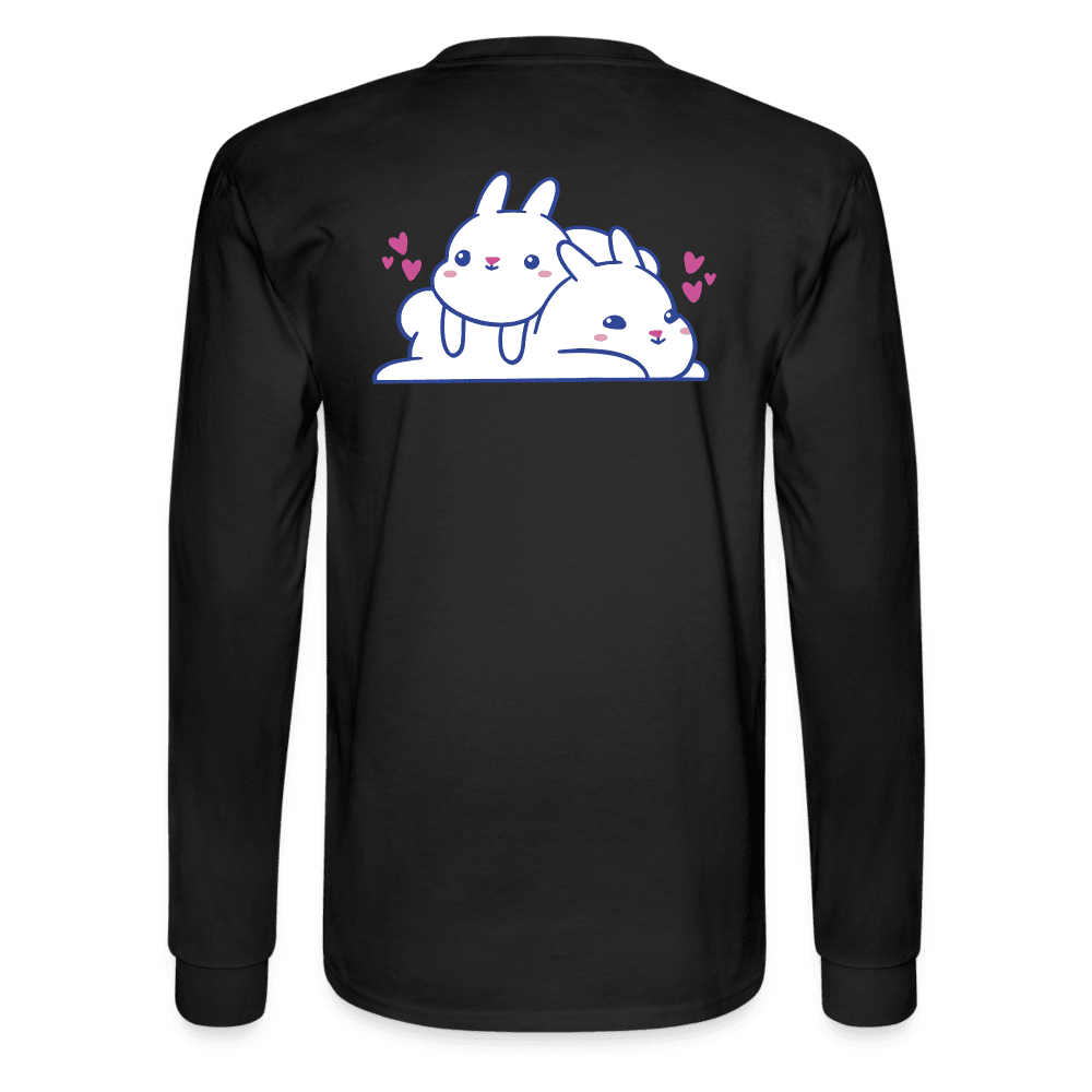 Loving Lazy Bunnies Long Sleeve T-Shirt - black
