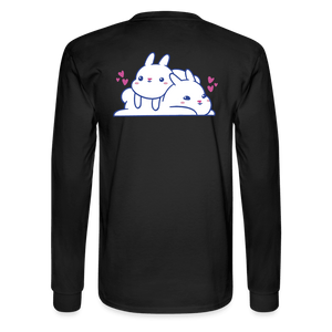 Loving Lazy Bunnies Long Sleeve T-Shirt - black