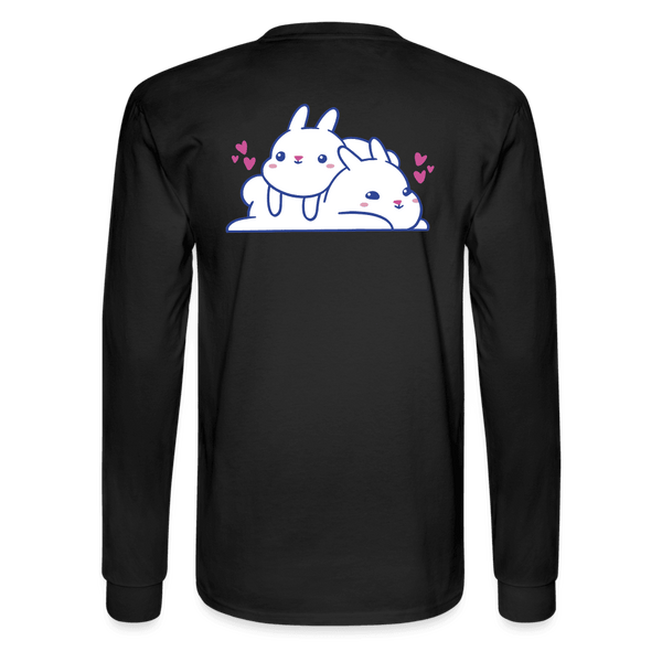 Loving Lazy Bunnies Long Sleeve T-Shirt - black