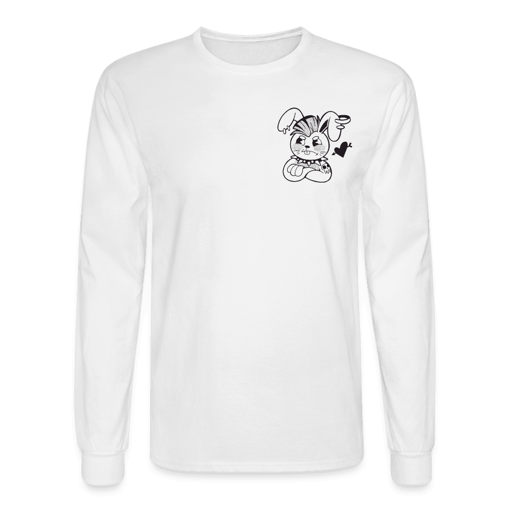 Punk Rabbit's Broken Love Long Sleeve T-Shirt - white