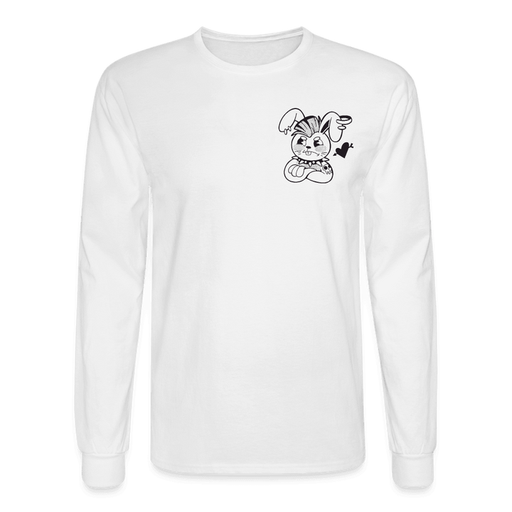 Punk Rabbit's Broken Love Long Sleeve T-Shirt - white