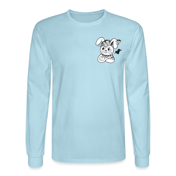 Punk Rabbit's Broken Love Long Sleeve T-Shirt - powder blue