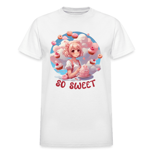 So Sweet! Anime Desserts Kawaii T-Shirt - white