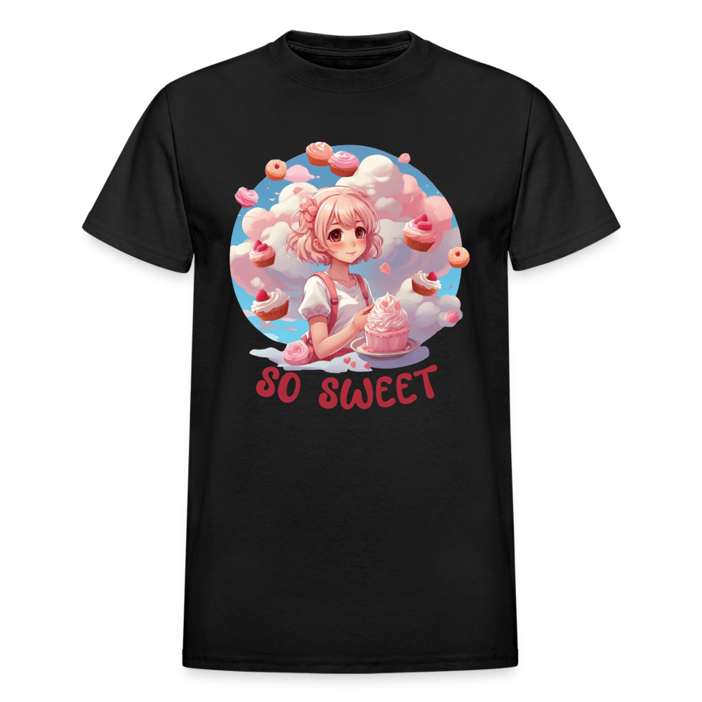 So Sweet! Anime Desserts Kawaii T-Shirt - black