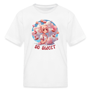 So Sweet Anime Desserts Kids' T-Shirt - white
