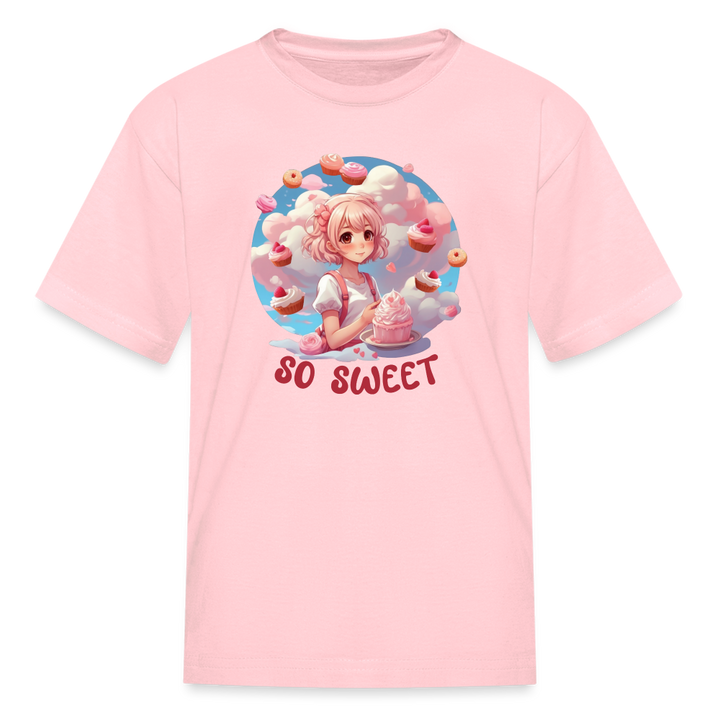 So Sweet Anime Desserts Kids' T-Shirt - pink