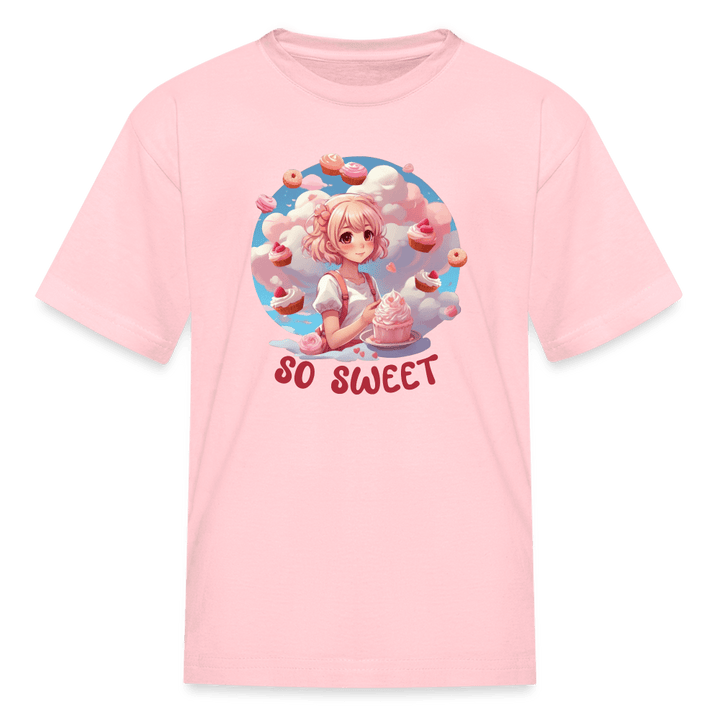 So Sweet Anime Desserts Kids' T-Shirt - pink