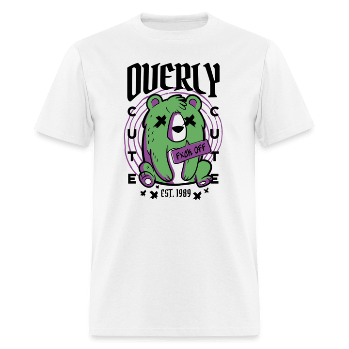 Overly Cute Zombie Bear Unisex Shirt - white