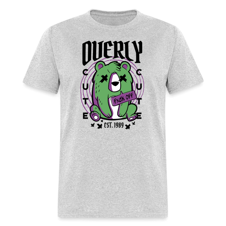Overly Cute Zombie Bear Unisex Shirt - heather gray