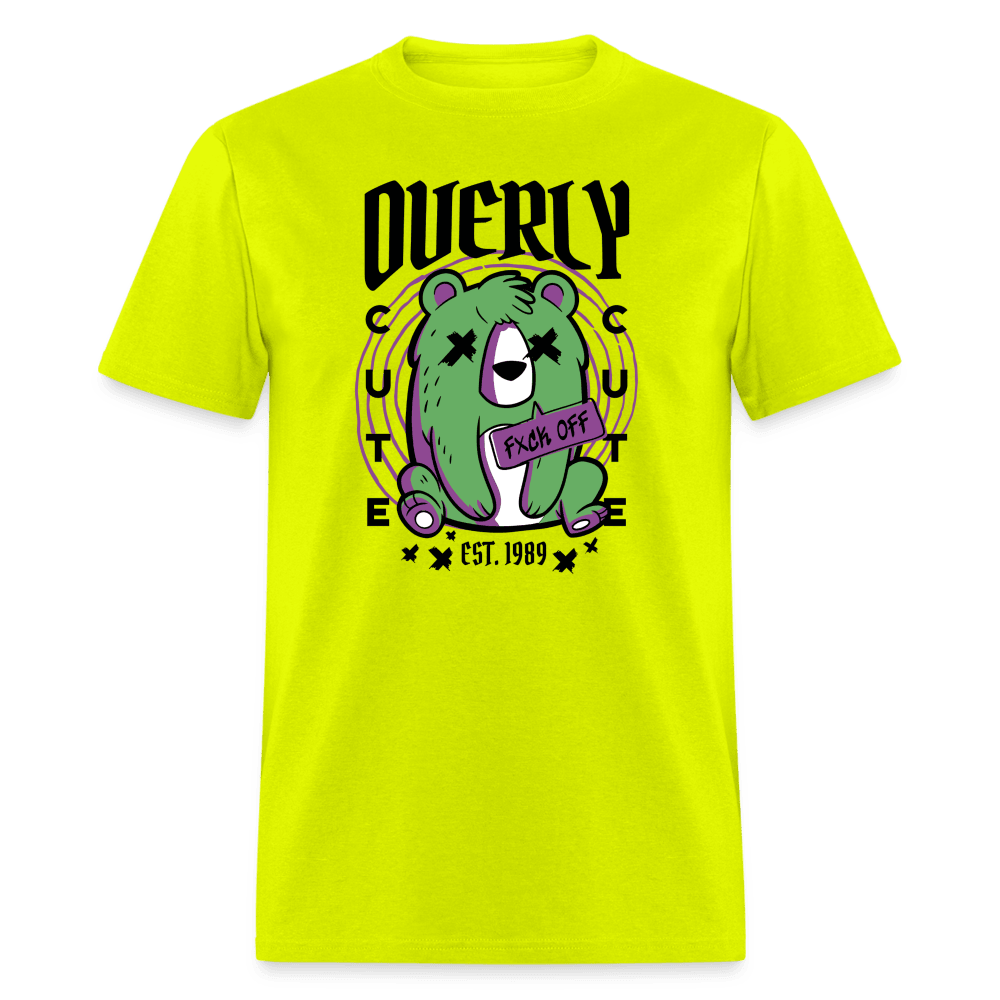 Overly Cute Zombie Bear Unisex Shirt - safety green