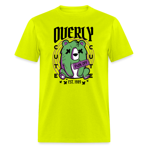 Overly Cute Zombie Bear Unisex Shirt - safety green