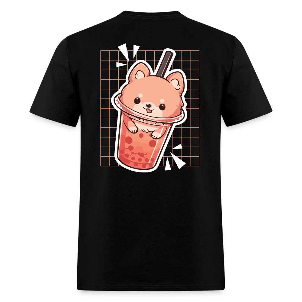 Bubble Tea Puppy Boba Unisex Shirt - black