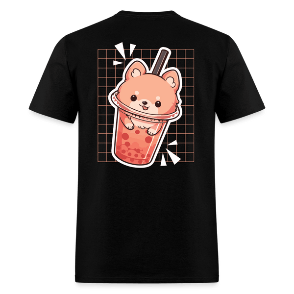Bubble Tea Puppy Boba Unisex Shirt - black