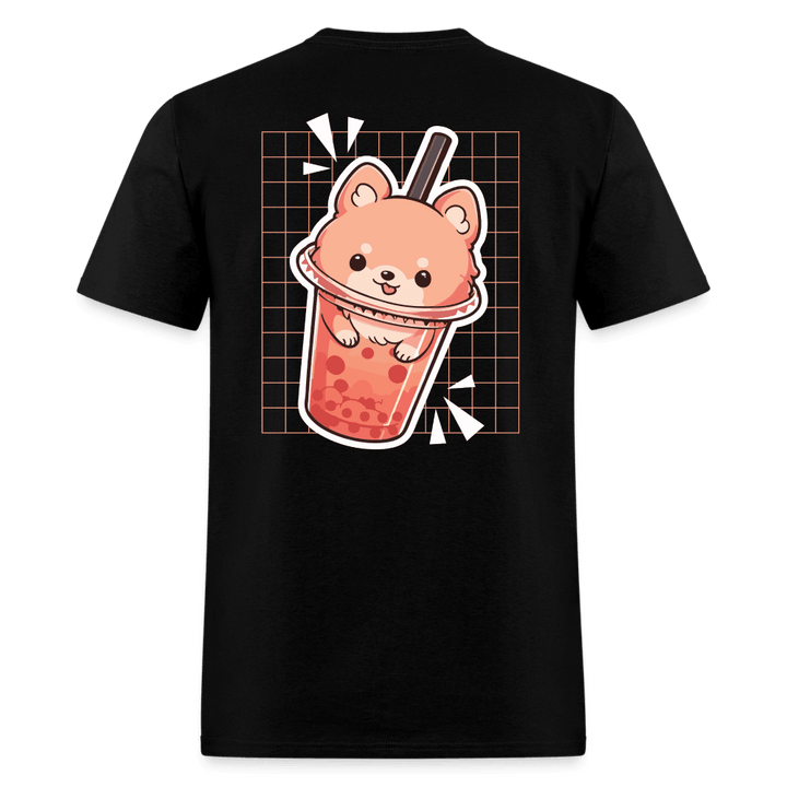 Bubble Tea Puppy Boba Unisex Shirt - black