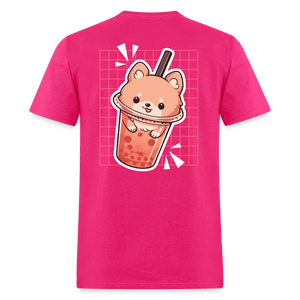 Bubble Tea Puppy Boba Unisex Shirt - fuchsia