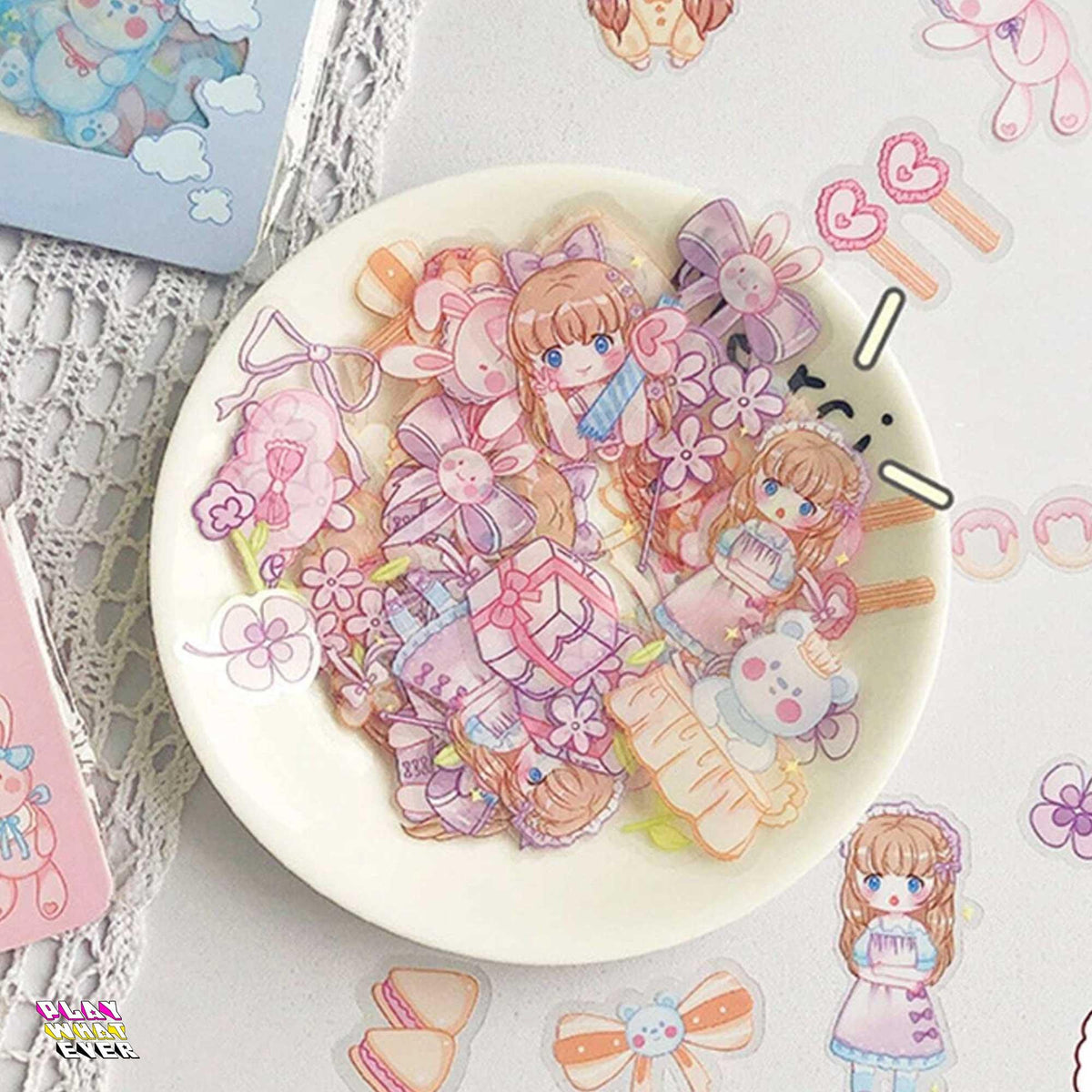 Lovely Girl Play Time Sticker Pack