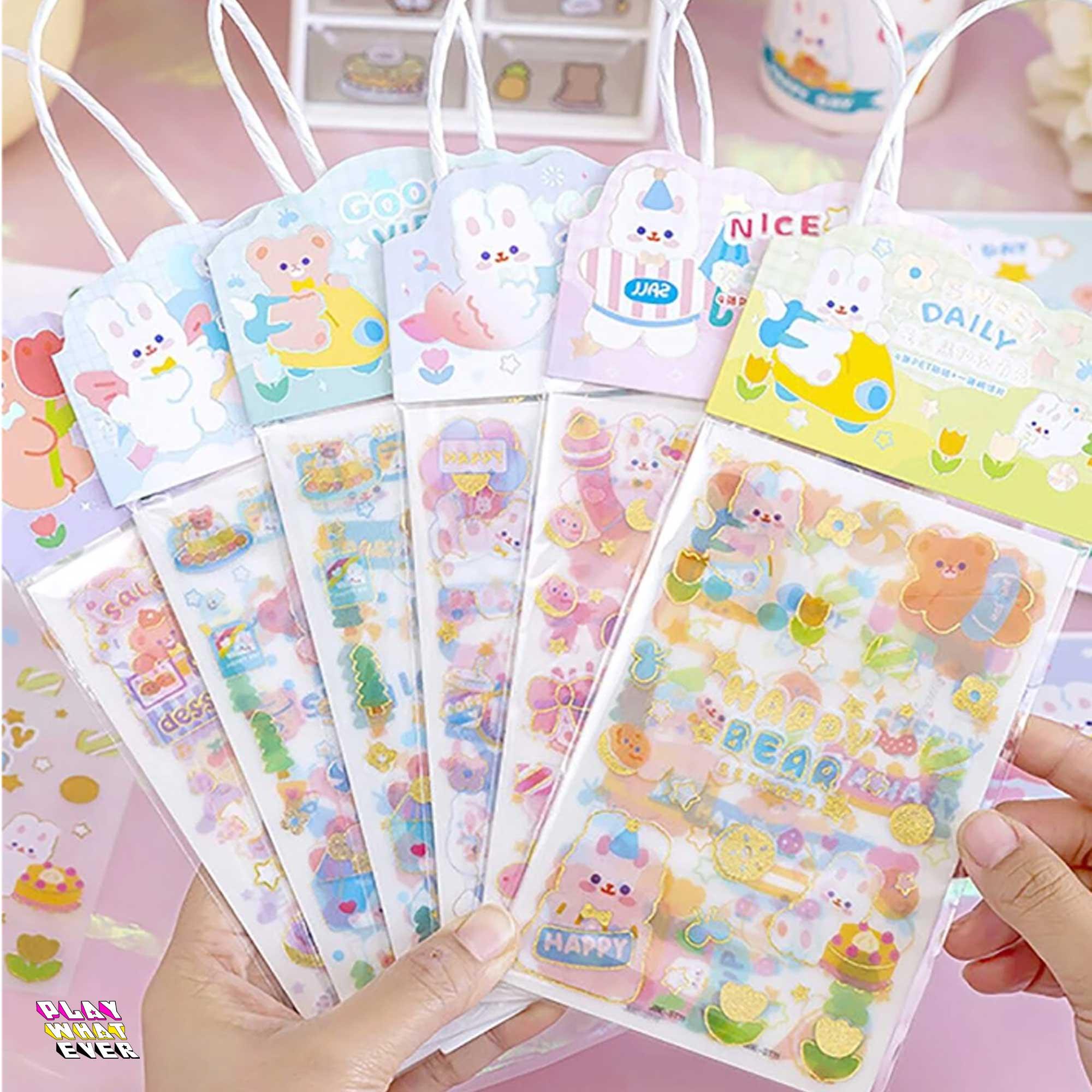 Funbot Sticker Pack Fun Time Friends Animal Sparkle Sticker Pack