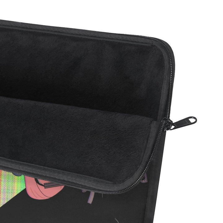 Gunslinger Anime Girl Retro Plaid Laptop Sleeve - PlayWhatever