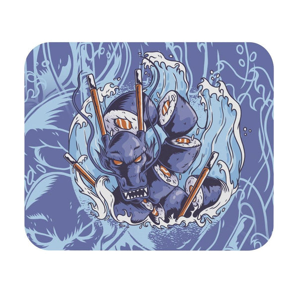 Sea Serpent Dragon Sushi Mouse Pad - PlayWhatever