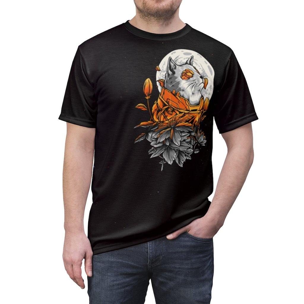 Proud Space Cat Starry Night Unisex Shirt - PlayWhatever