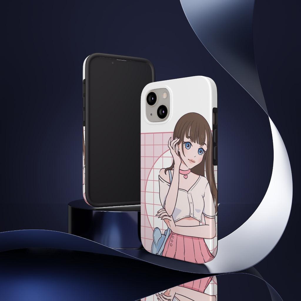 Fashion Model Anime Girl Tough Phone Case - PlayWhatever