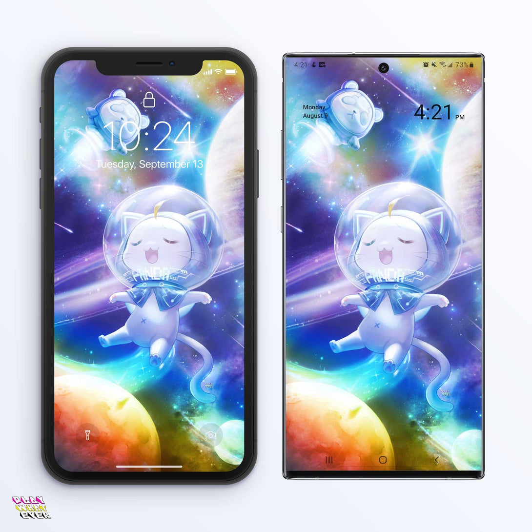 Shining Nikki Momo in Space Phone Wallpaper - PlayWhatever