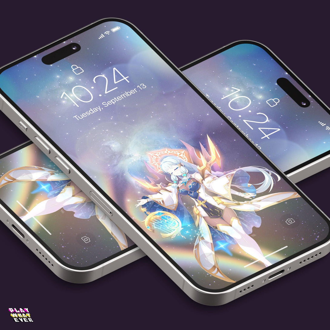 Epic Seven Astromancer Elena Galaxy Phone Wallpaper - PlayWhatever