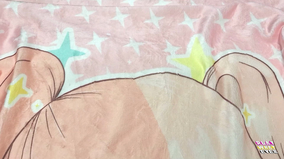 PlayWhatever Cute Pink Anime Girl Blanket Video