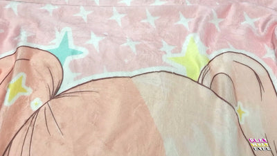 PlayWhatever Cute Pink Anime Girl Blanket Video