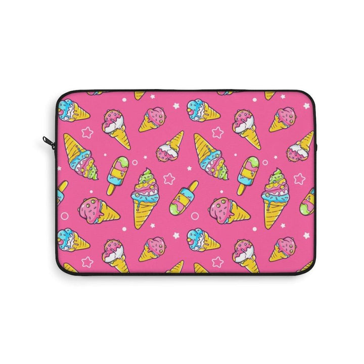 It's Ice Cream Time Cute Pink Laptop Sleeve - PlayWhatever