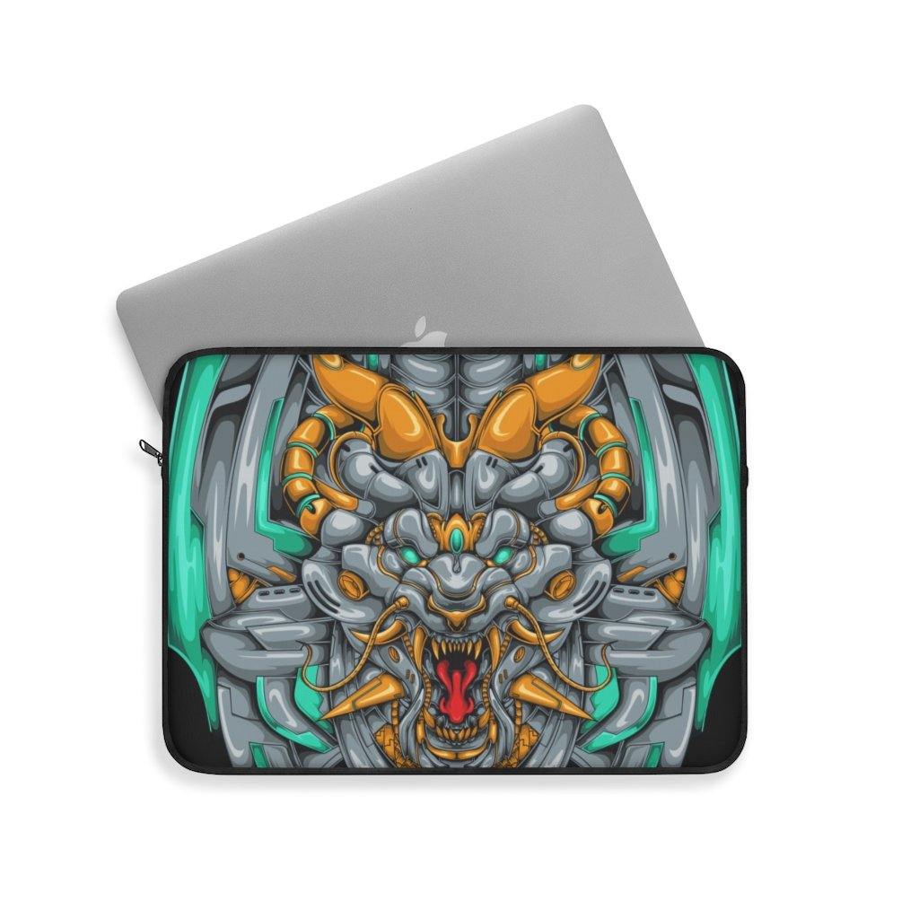Mecha Dragon Emerald Laptop Sleeve - PlayWhatever