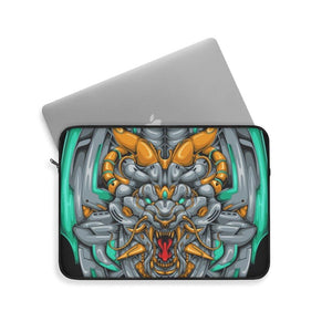 Mecha Dragon Emerald Laptop Sleeve - PlayWhatever