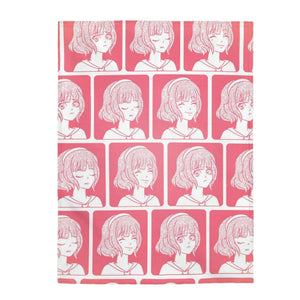 Laugh Cry Sleep Anime Emotions Anime Blanket - PlayWhatever