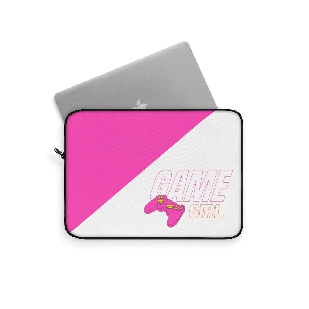 Game Girl Pink Controller Laptop Sleeve - PlayWhatever