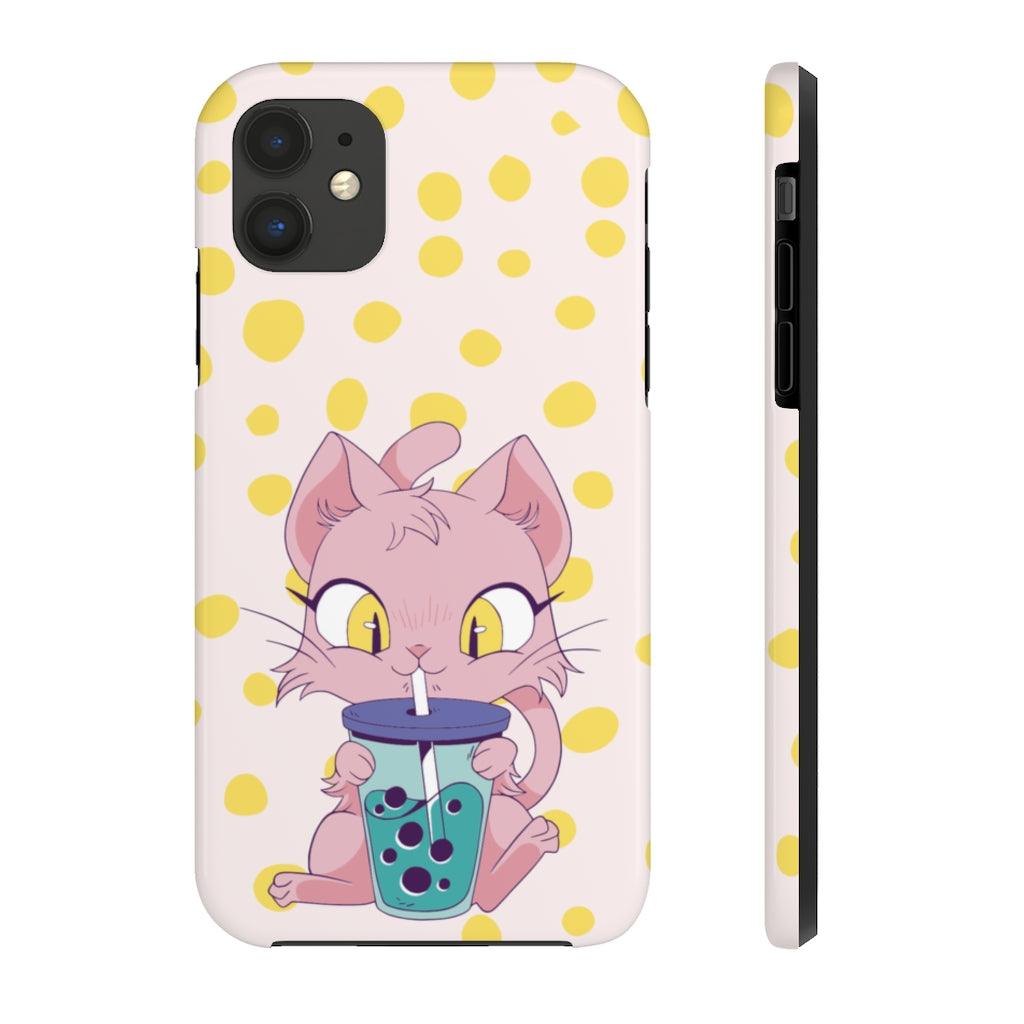 Meow Time for Boba! Tough Phone Case - PlayWhatever