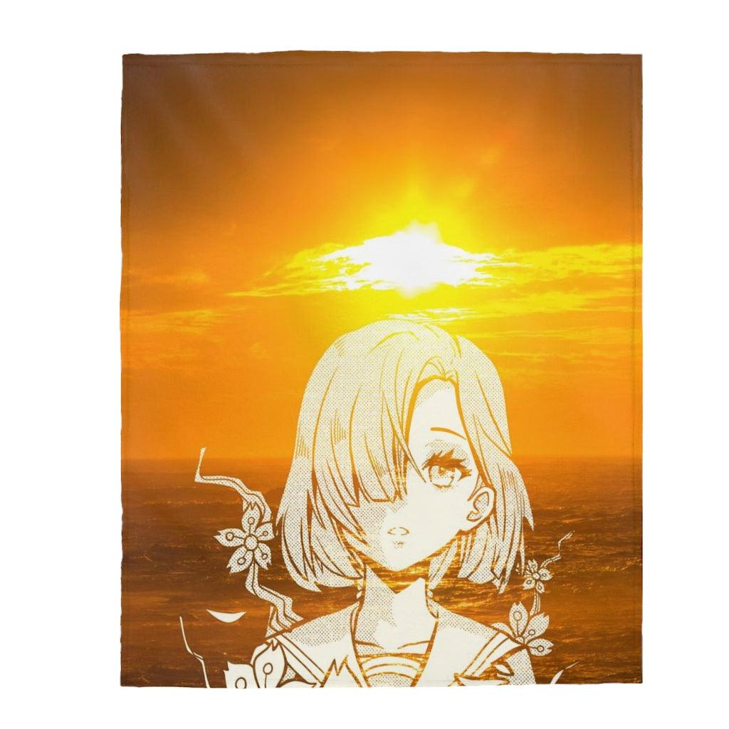 Sunset Tenshi Anime Blanket - PlayWhatever