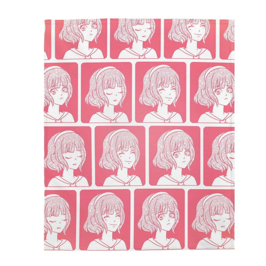 Laugh Cry Sleep Anime Emotions Anime Blanket - PlayWhatever