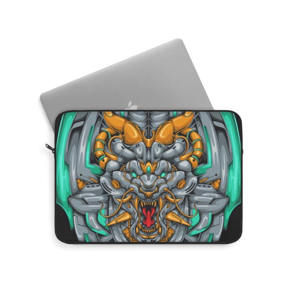 Mecha Dragon Emerald Laptop Sleeve - PlayWhatever
