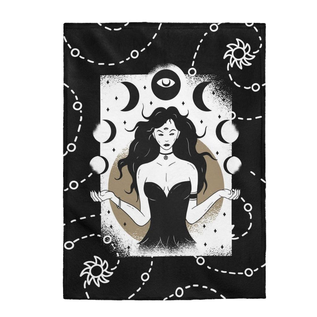 Asura Moon Goddess Blanket - PlayWhatever
