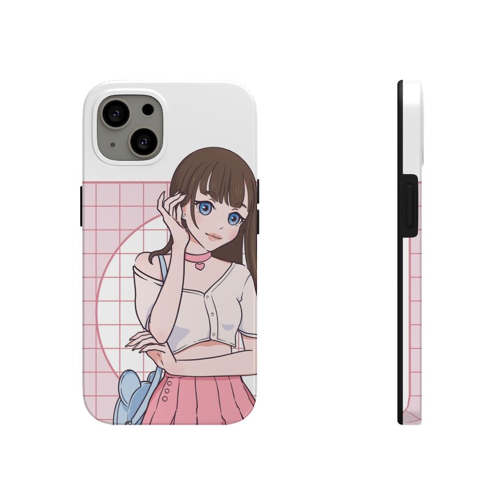 Fashion Model Anime Girl Tough Phone Case - PlayWhatever