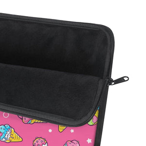 It's Ice Cream Time Cute Pink Laptop Sleeve - PlayWhatever