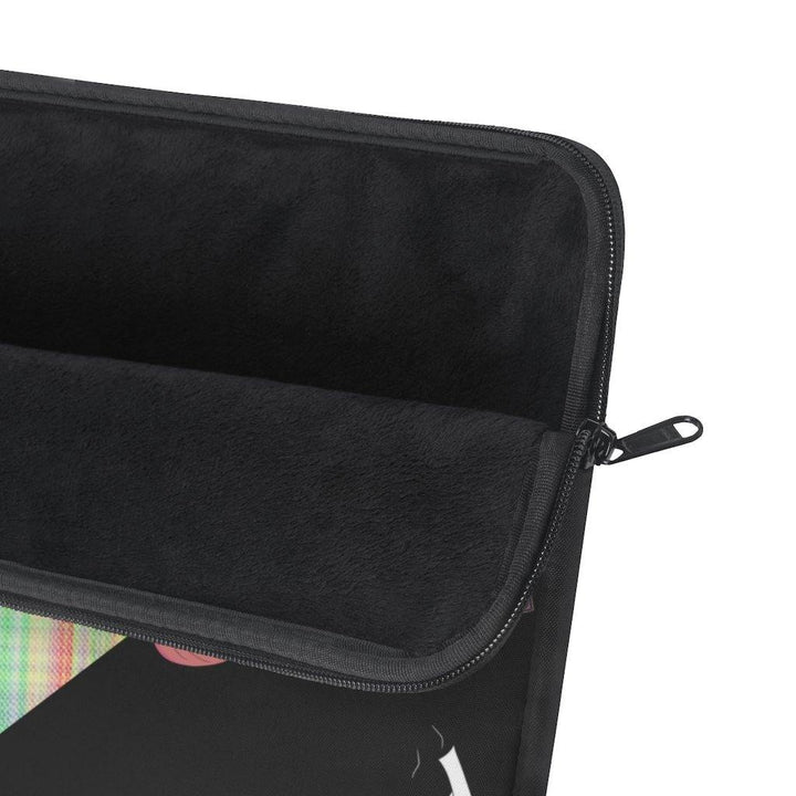 Gunslinger Anime Girl Retro Plaid Laptop Sleeve - PlayWhatever