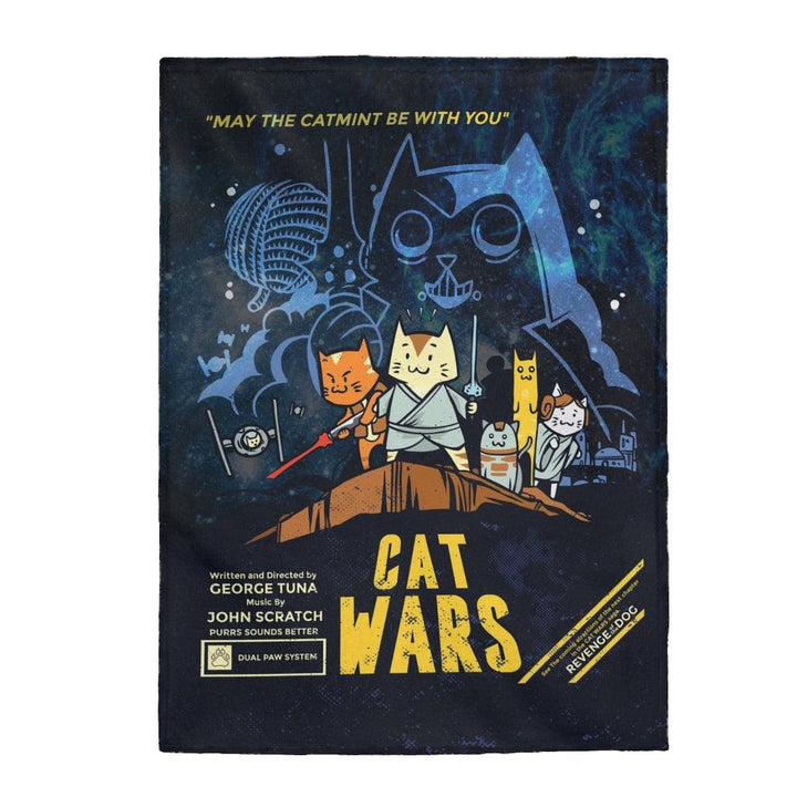 Cat Wars Galaxy Universe Blanket - PlayWhatever