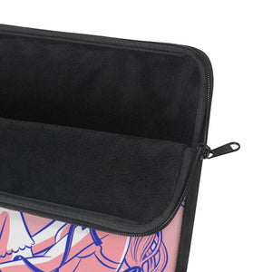 Cute Pink Anime Girl and Cat Laptop Sleeve - PlayWhatever