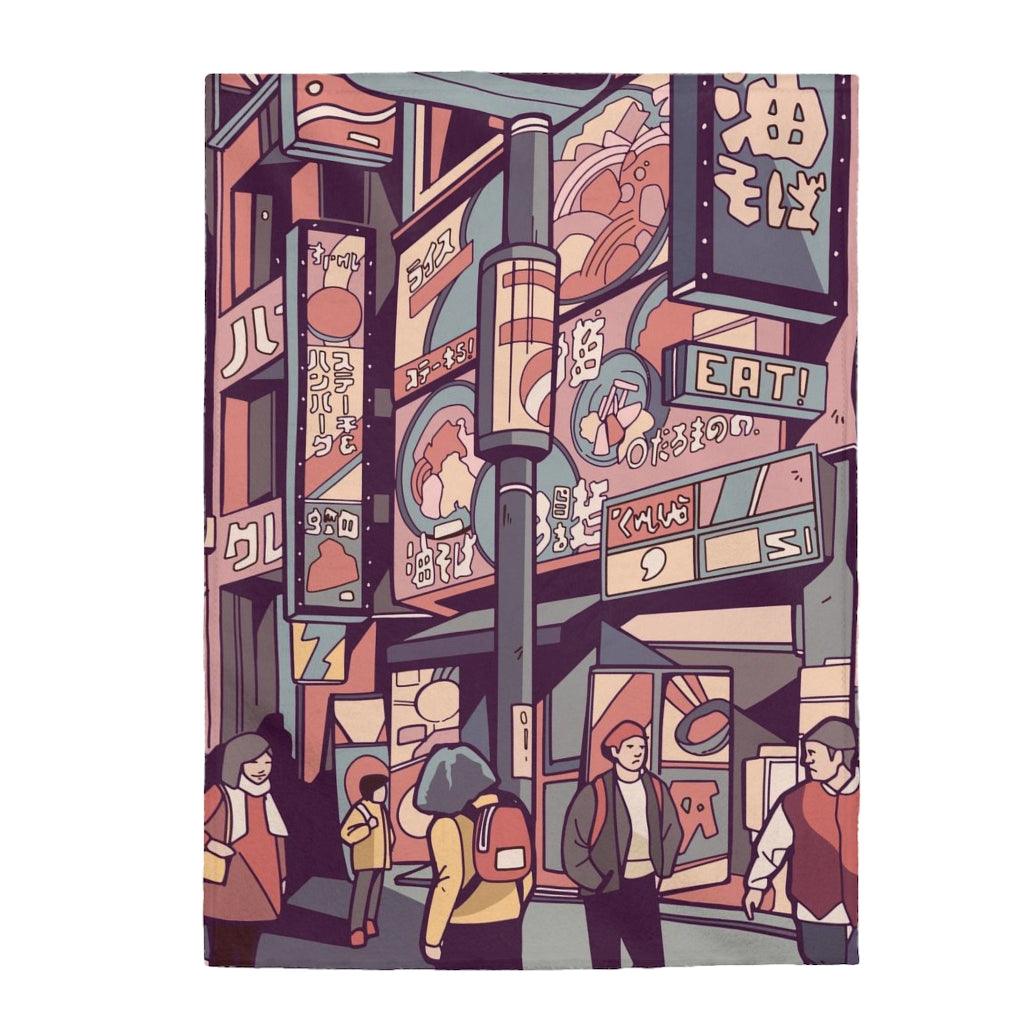 The Streets of Anime Blanket - PlayWhatever