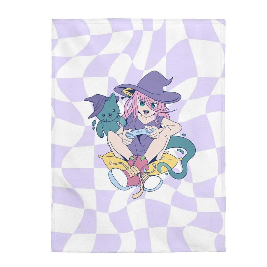 Witch Gamer will Win Kawaii Anime Blanket - PlayWhatever