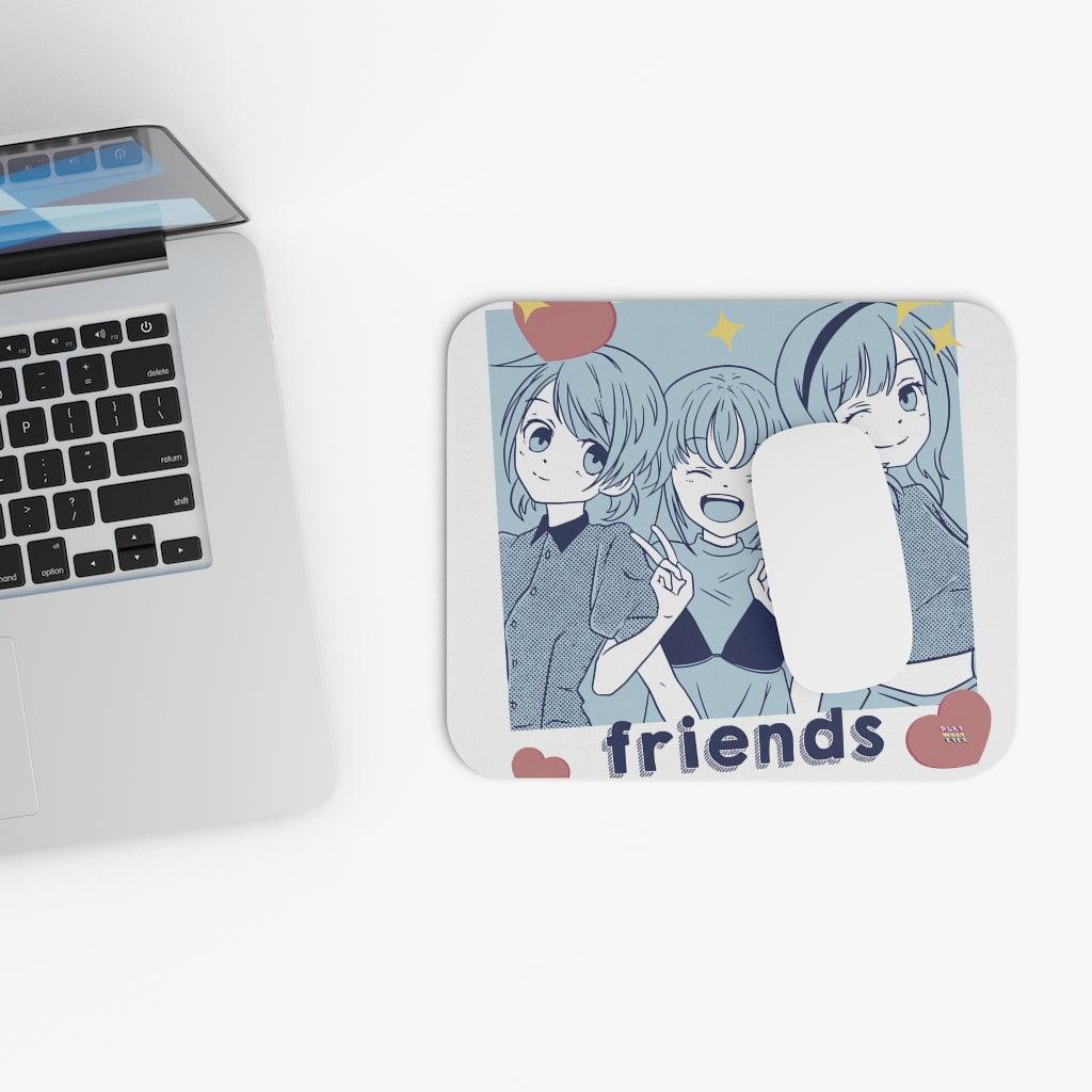 Friends Anime Girls Fun Mouse Pad - PlayWhatever