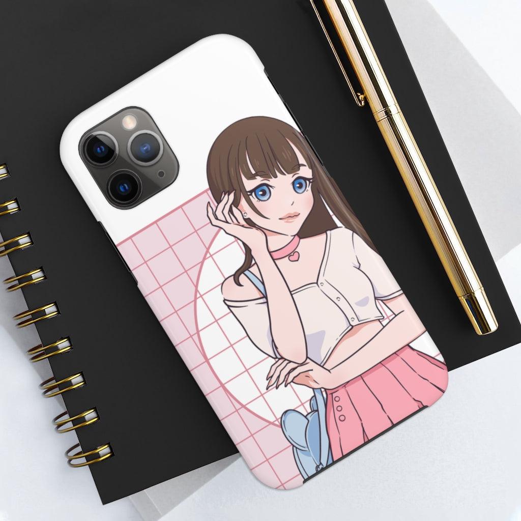 Fashion Model Anime Girl Tough Phone Case - PlayWhatever